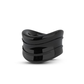 Stay Hard (Option: Beef Ball Stretcher Snug  1 Inch Diameter  Black)