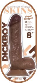 Dickboy (Option: Skins  Dildo With Balls   8 Inch   Caramel Dick Lover)