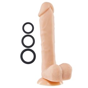 9 Inch Silicone Pro Odorless Dong (Option: Flesh)