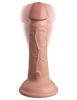 King Cock Elite 6 Inch Vibrating Silicone Dual  Silicone Dual Density Cock