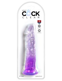 King Cock Clear 8 Inch (Option: Purple)