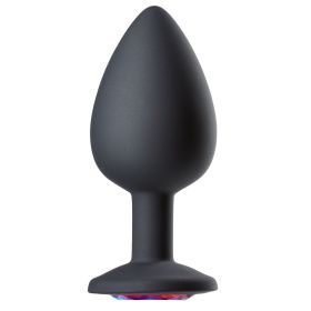 Cloud 9 Novelties Gems Jeweled Silicone Anal Plug (Option: Large)