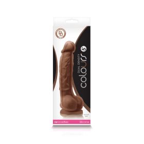 Colours (Option: Dual Density  5 Inch Dildo  Brown)