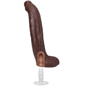 Signature Cocks (Option: Brickzilla  13 Inch Ultraskyn  Cock With Removable VacULock Suction Cup   Chocolate)