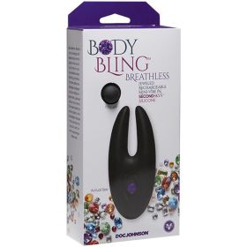 Body Bling (Option: Clit Cuddler MiniVibe in Second  Skin Silicone  Purple)