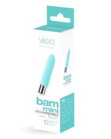 Bam Mini Rechargeable Bullet Vibe (Option: Turquoise)