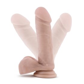 Dr. Skin Plus (Option: 8 Inch Posable Dildo With Balls   Vanilla)