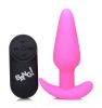 21x Silicone Butt Plug With Remote