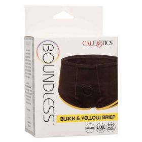 Boundless Black and Yellow Brief (Option: Large/xlarge   Black/yellow)