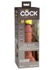 King Cock Elite 6 Inch Vibrating Silicone Dual  Silicone Dual Density Cock