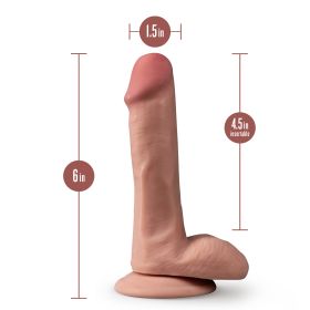 Dr. Skin Plus (Option: 6 Inch Posable Dildo With Balls   Mocha)