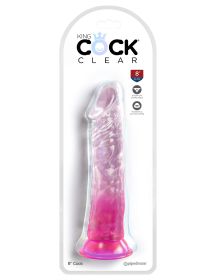 King Cock Clear 8 Inch (Option: Pink)