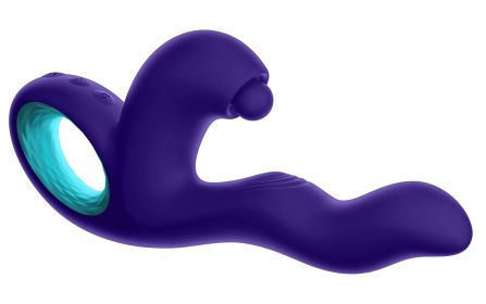 Klio Triple Action Thumping Rabbit Vibrator (Option: Dark Purple)